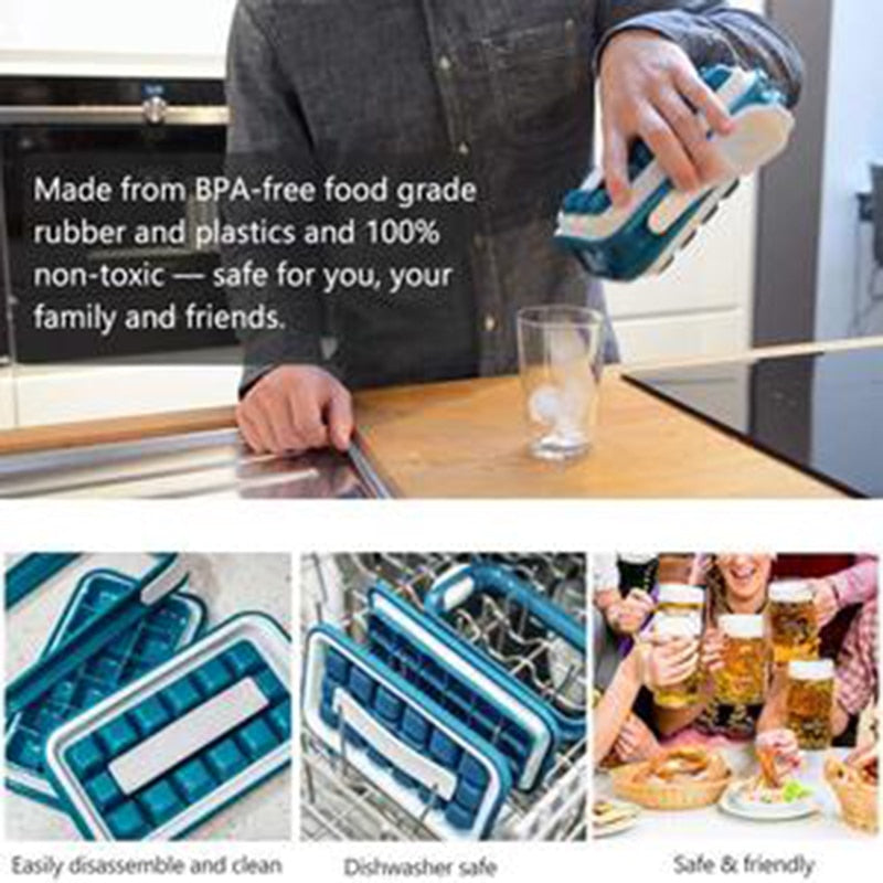 36-Grid Silicone Ice Bottle Maker with Lid by HitMyNeed