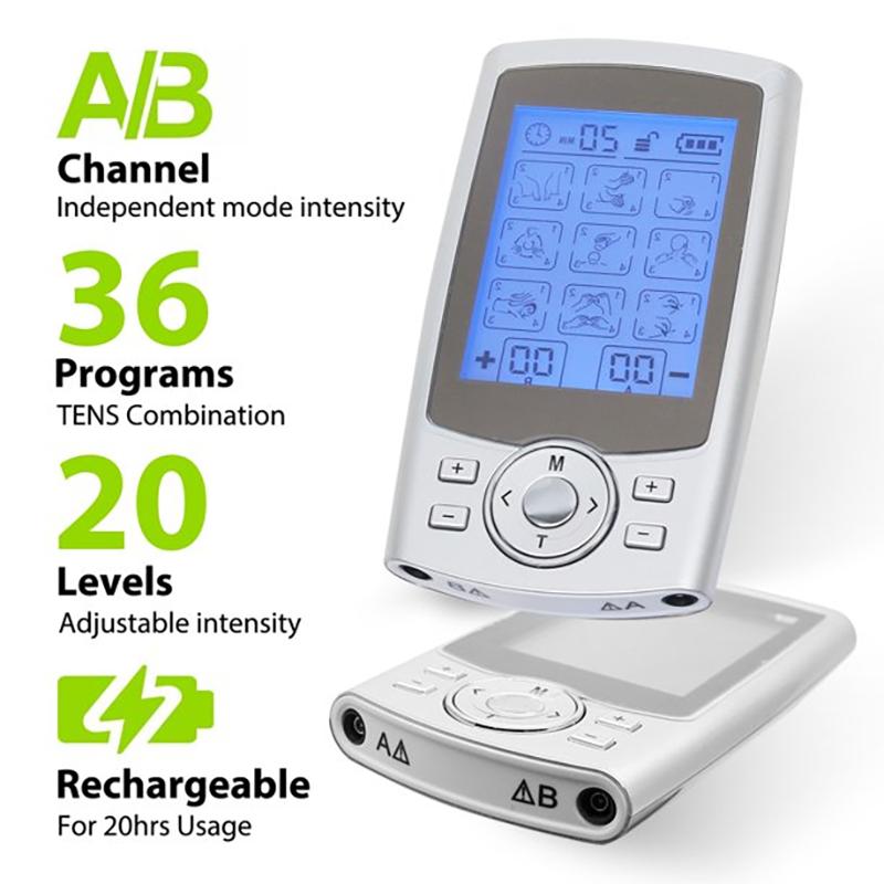 36‑Mode TENS & EMS Digital Muscle Stimulator by HitMyNeed