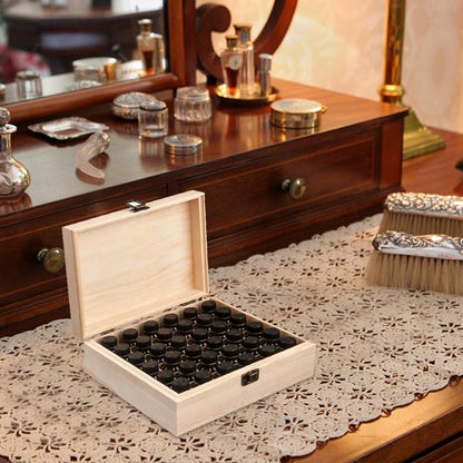 36 Slot Wooden Essential Oil Storage Box by HitMyNeed