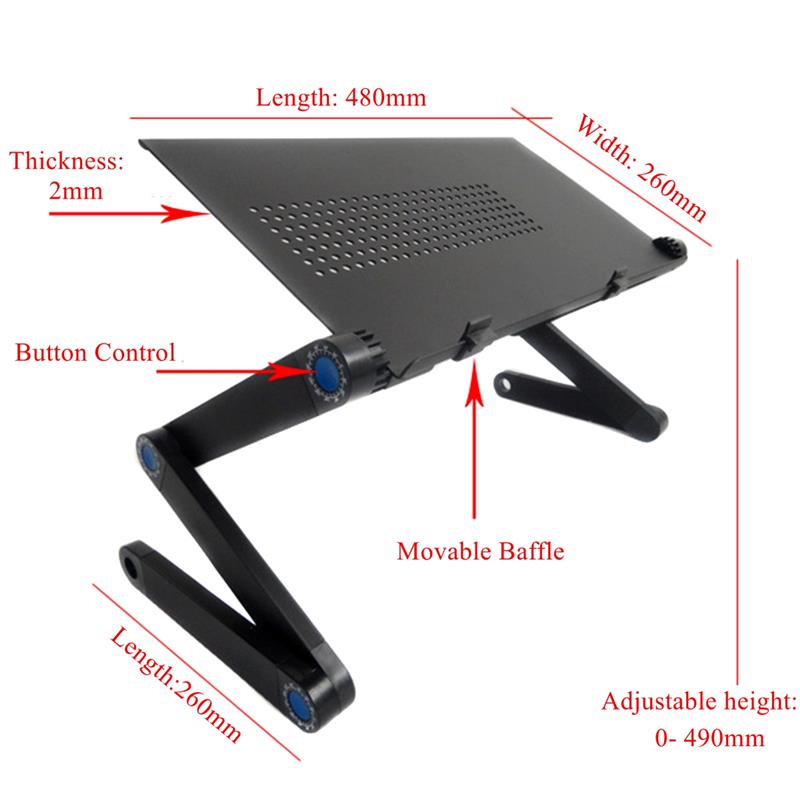 360 Adjustable Portable Laptop Desk with Mouse Panel by HitMyNeed