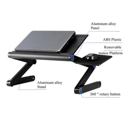 360 Adjustable Portable Laptop Desk with Mouse Panel by HitMyNeed