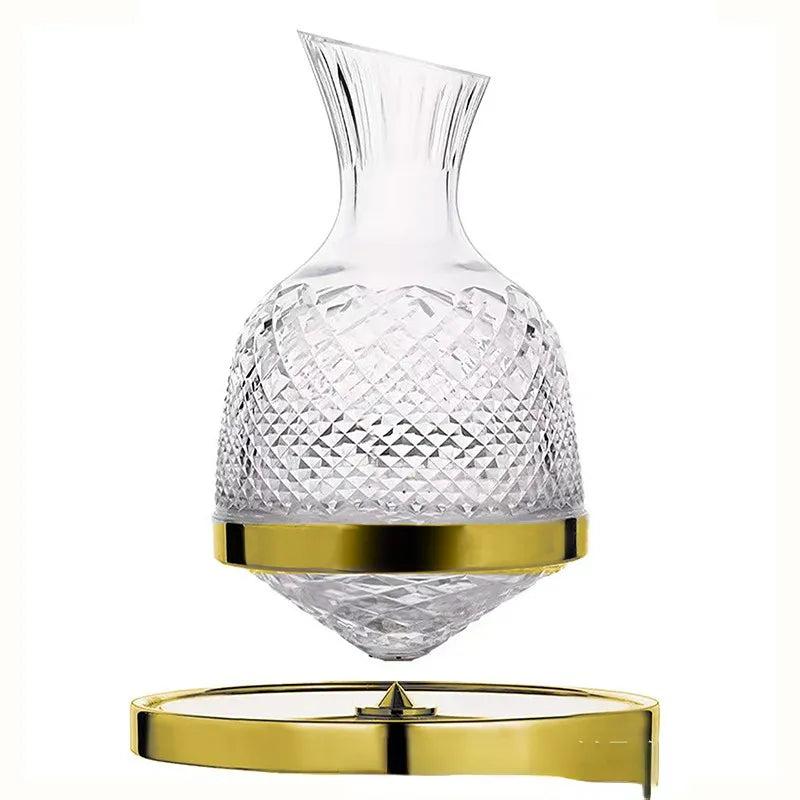 360 Rotating Crystal Wine Decanter 1500ml by HitMyNeed