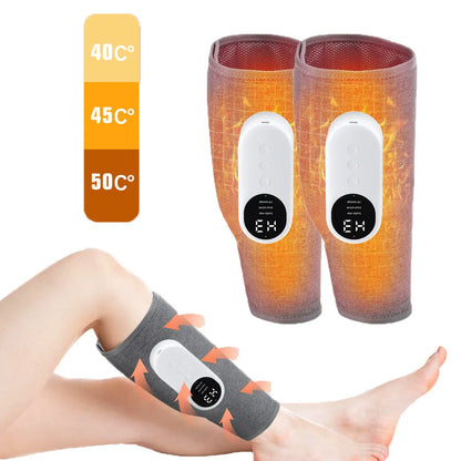 360° Air Pressure Calf & Leg Massager with Heat, 3 Modes by HitMyNeed