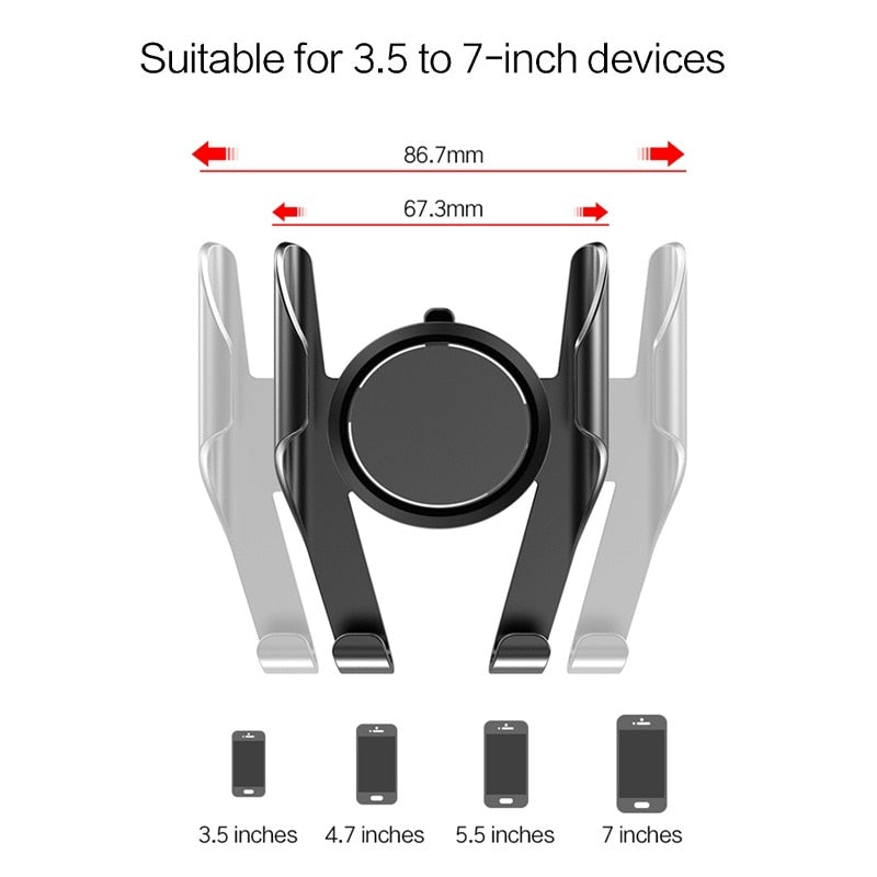 360° Rotating Car Air Vent Phone Holder Mount by HitMyNeed