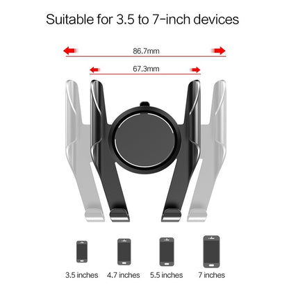 360° Rotating Car Air Vent Phone Holder Mount by HitMyNeed