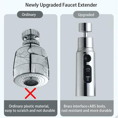 360° Rotating Faucet Extender with 3-Mode Aerator by HitMyNeed