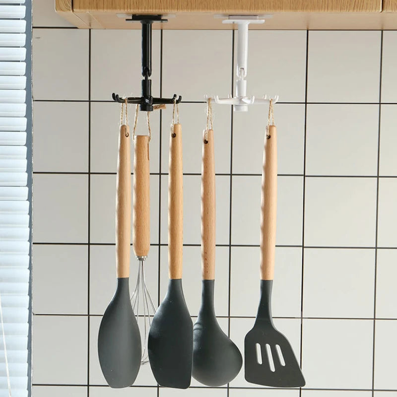 360° Rotating Multi-Purpose Kitchen Hook Rack by HitMyNeed