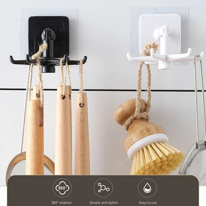 360° Rotating Multi-Purpose Kitchen Hook Rack by HitMyNeed
