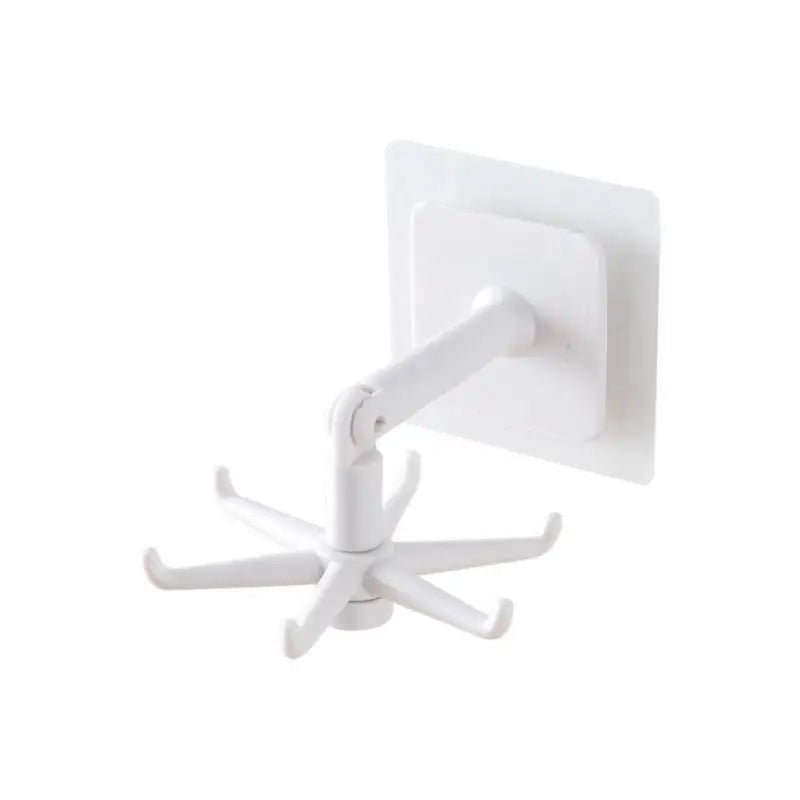 360° Rotating Multi-Purpose Kitchen Hook Rack white by HitMyNeed