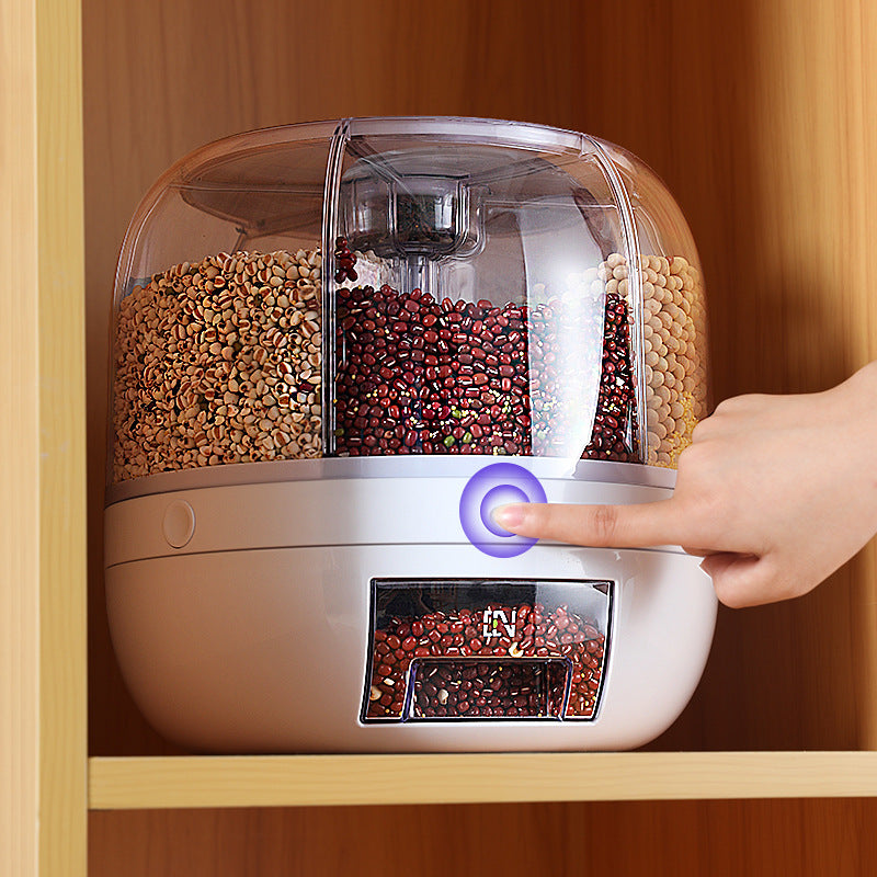 360° Rotating Rice & Cereal Dispenser Container by HitMyNeed