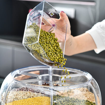 360° Rotating Rice & Cereal Dispenser Container by HitMyNeed
