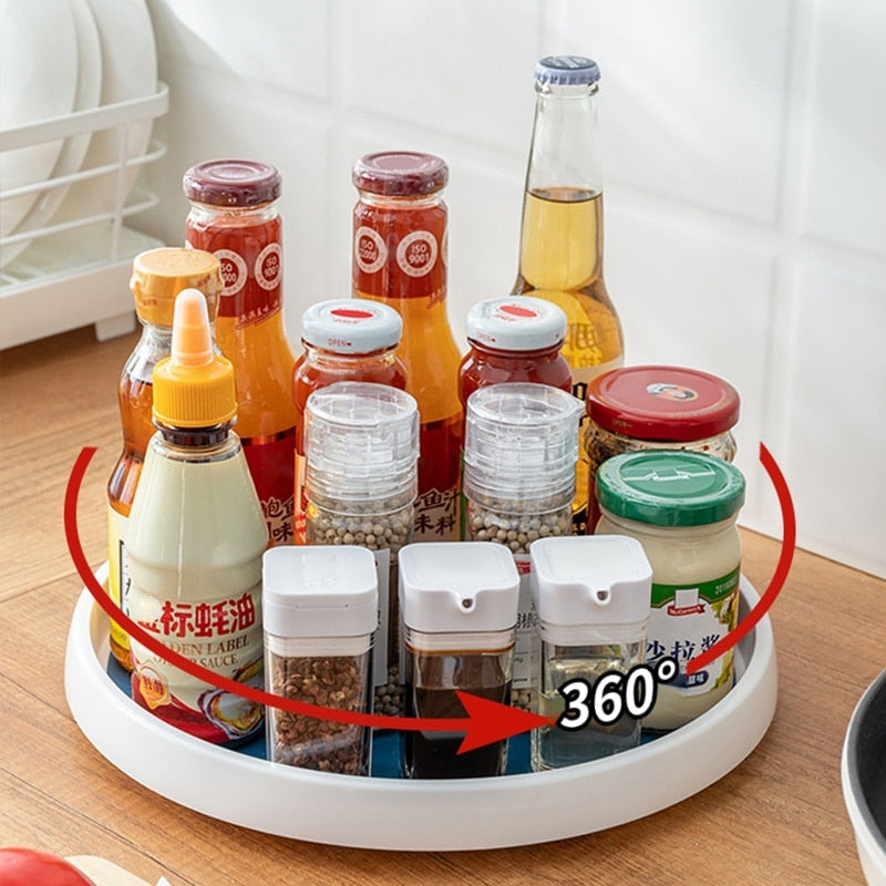 360° Rotating Spice Rack Turntable Organizer Large by HitMyNeed