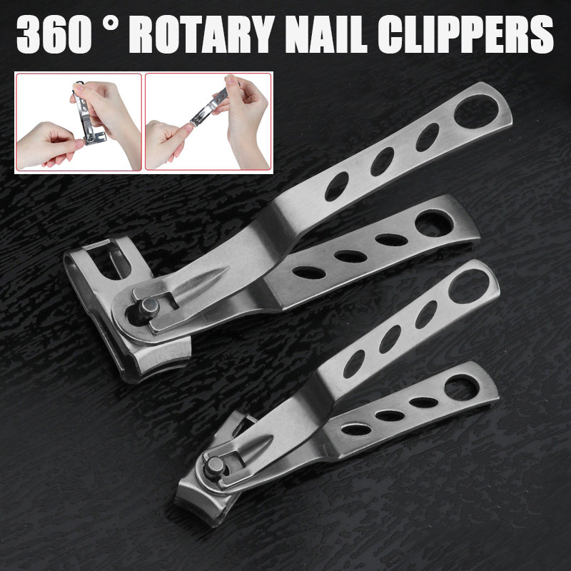 360° Rotating Stainless Steel Nail Clippers by HitMyNeed
