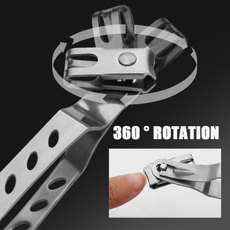 360° Rotating Stainless Steel Nail Clippers by HitMyNeed