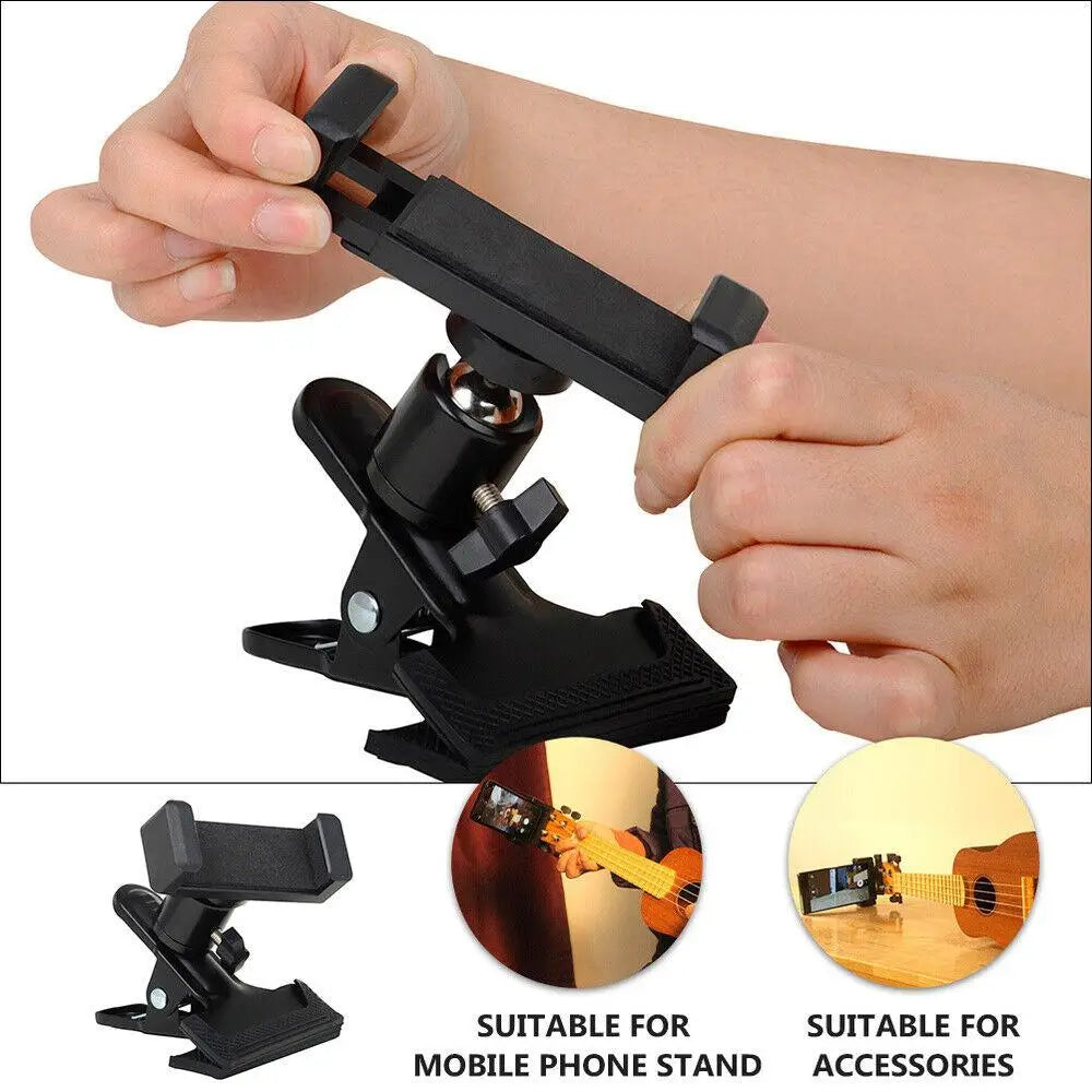 360° Rotating Universal Guitar Phone Holder Stand by HitMyNeed