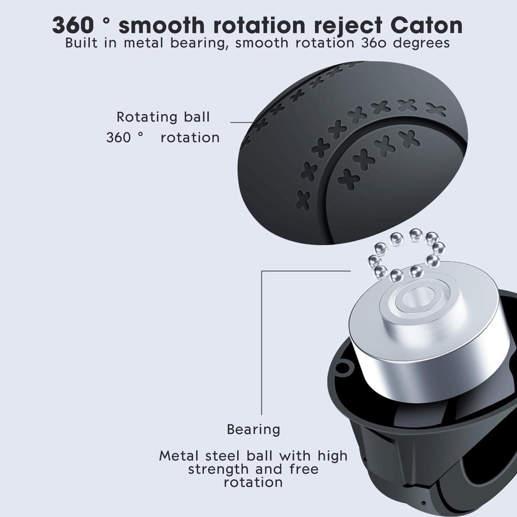 360° Steering Wheel Booster Knob for Easy Maneuvering by HitMyNeed
