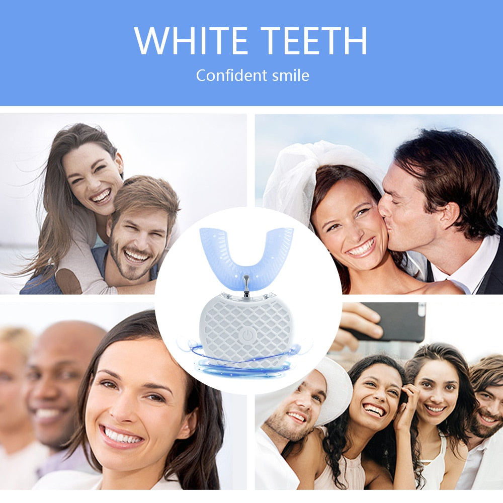 360° U-Shaped Mouthpiece Toothbrush by HitMyNeed