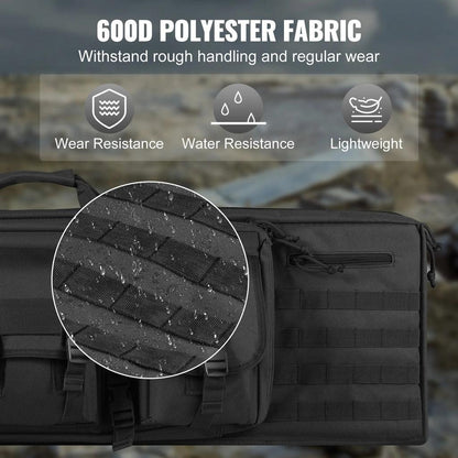 36/42" Tactical Double Rifle Bag with Lockable Zippers by HitMyNeed