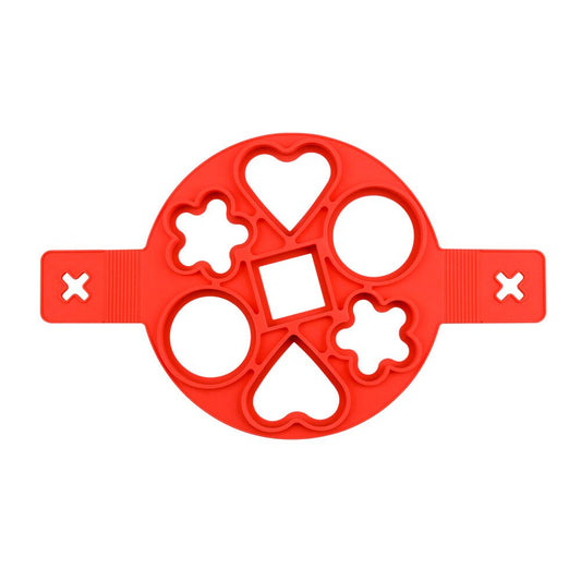 Non-Stick Silicone Pancake & Egg Mold, 6-Cavity