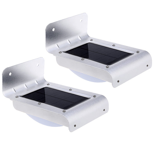 Solar Motion Sensor Wall Light Set, 2 Pack