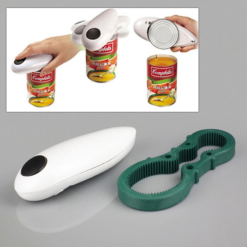 Electric Automatic Can Opener with Bottle Wrench