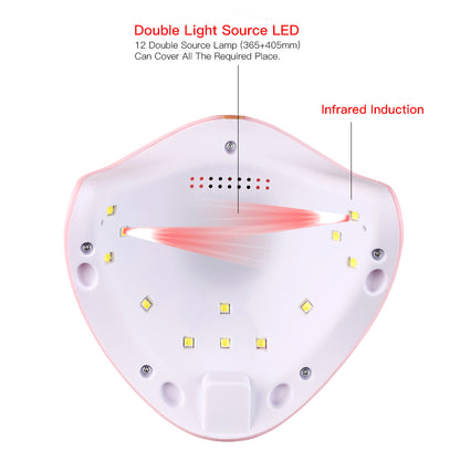 36W LED Gel Nail Dryer Lamp with Timer by HitMyNeed