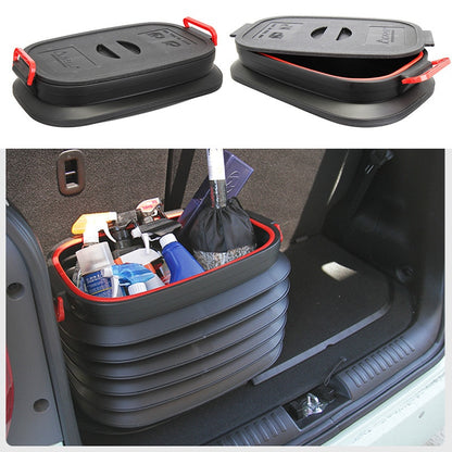 37L Large Collapsible Storage Bin / Bucket with Lid - Space Saving Gear by HitMyNeed