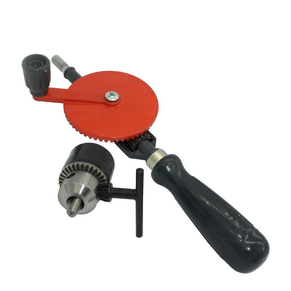 3/8-Inch Manual Hand Drill with Double Gear Drive by HitMyNeed