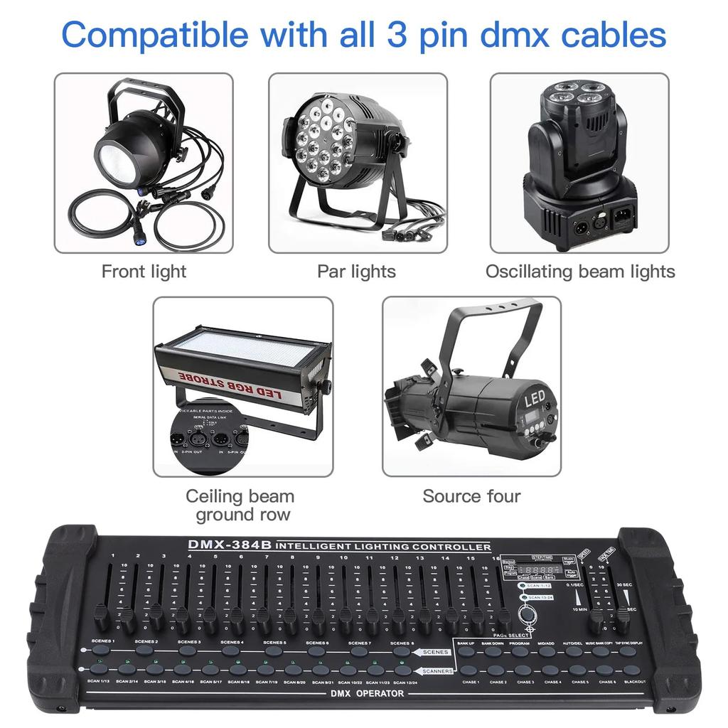 384-Channel DMX512 Lighting Controller Console by HitMyNeed
