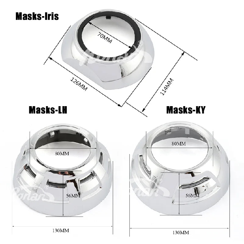 3.0" Bi-LED Projector Headlights 3R G5 D19T 90W Pair by HitMyNeed