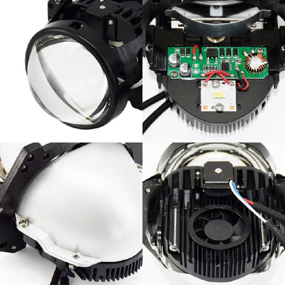 3.0" Bi-LED Projector Headlights 3R G5 D19T 90W Pair by HitMyNeed