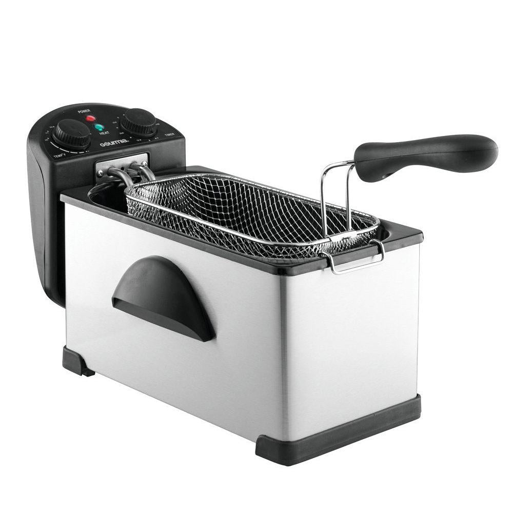 3.2 Qt Stainless Steel Deep Fryer with Basket by HitMyNeed