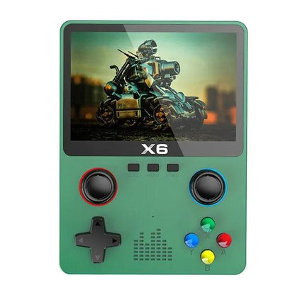 3.5" IPS Handheld Game Console with Dual Joysticks green by HitMyNeed
