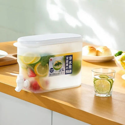 3.5L Fridge Drink Dispenser Jug with Tap by HitMyNeed