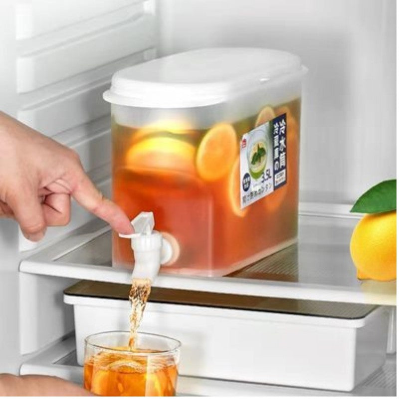 3.5L Fridge Drink Dispenser Jug with Tap by HitMyNeed