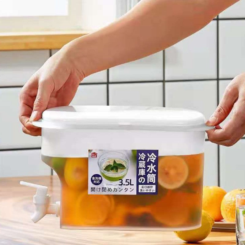 3.5L Fridge Drink Dispenser Jug with Tap by HitMyNeed