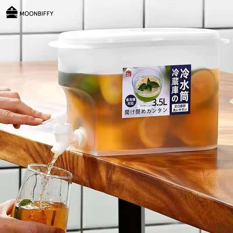 3.5L Fridge Juice Container with Dispenser Tap by HitMyNeed