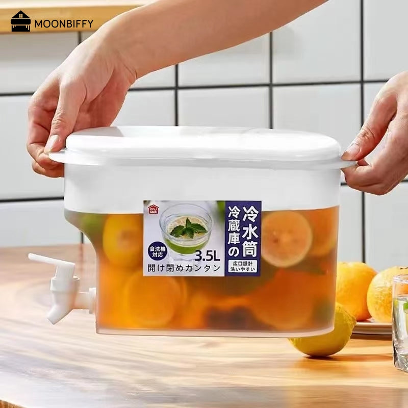 3.5L Fridge Juice Container with Dispenser Tap by HitMyNeed