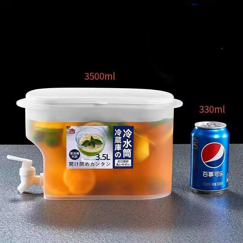 3.5L Fridge Juice Container with Dispenser Tap by HitMyNeed