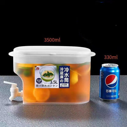 3.5L Fridge Juice Container with Dispenser Tap by HitMyNeed