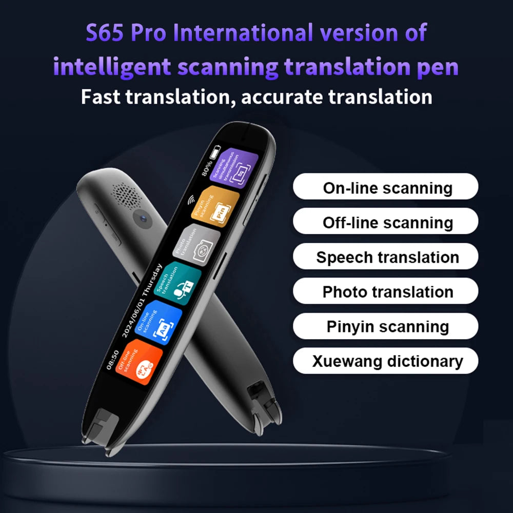 3.7" Touchscreen Dictionary & 142-Language Translator Pen by HitMyNeed