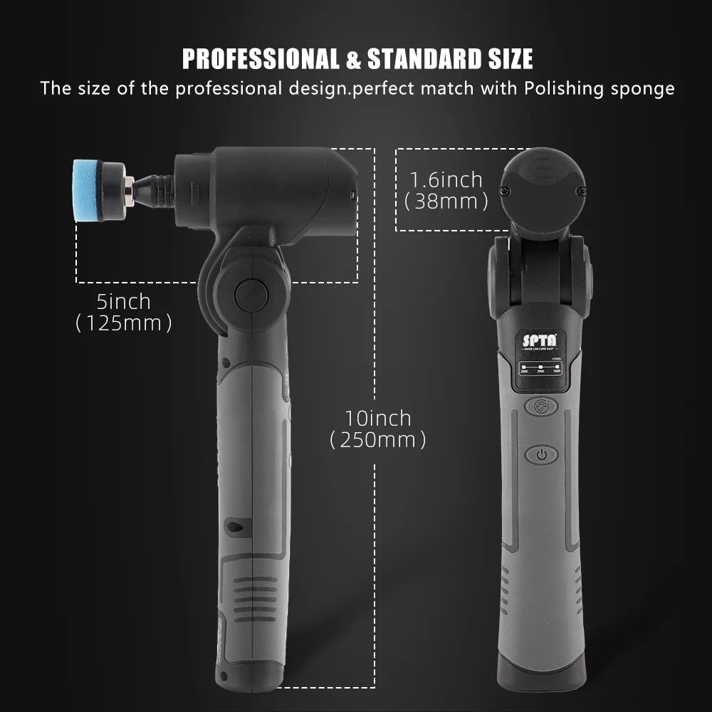 3.7V Cordless Mini Dual Action Car Polisher Kit by HitMyNeed
