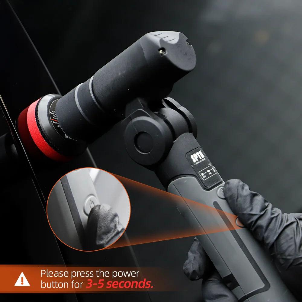 3.7V Cordless Mini Dual Action Car Polisher Kit by HitMyNeed