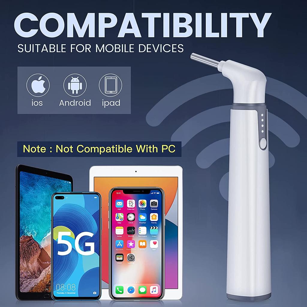 3.9mm Wireless Ear Camera Otoscope 720P HD by HitMyNeed