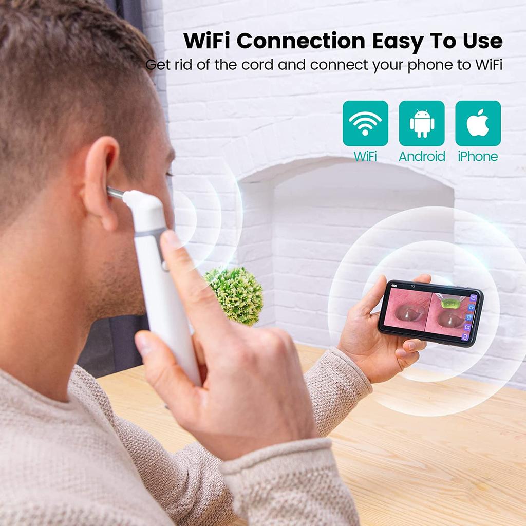 3.9mm Wireless Ear Camera Otoscope 720P HD Resolution by HitMyNeed