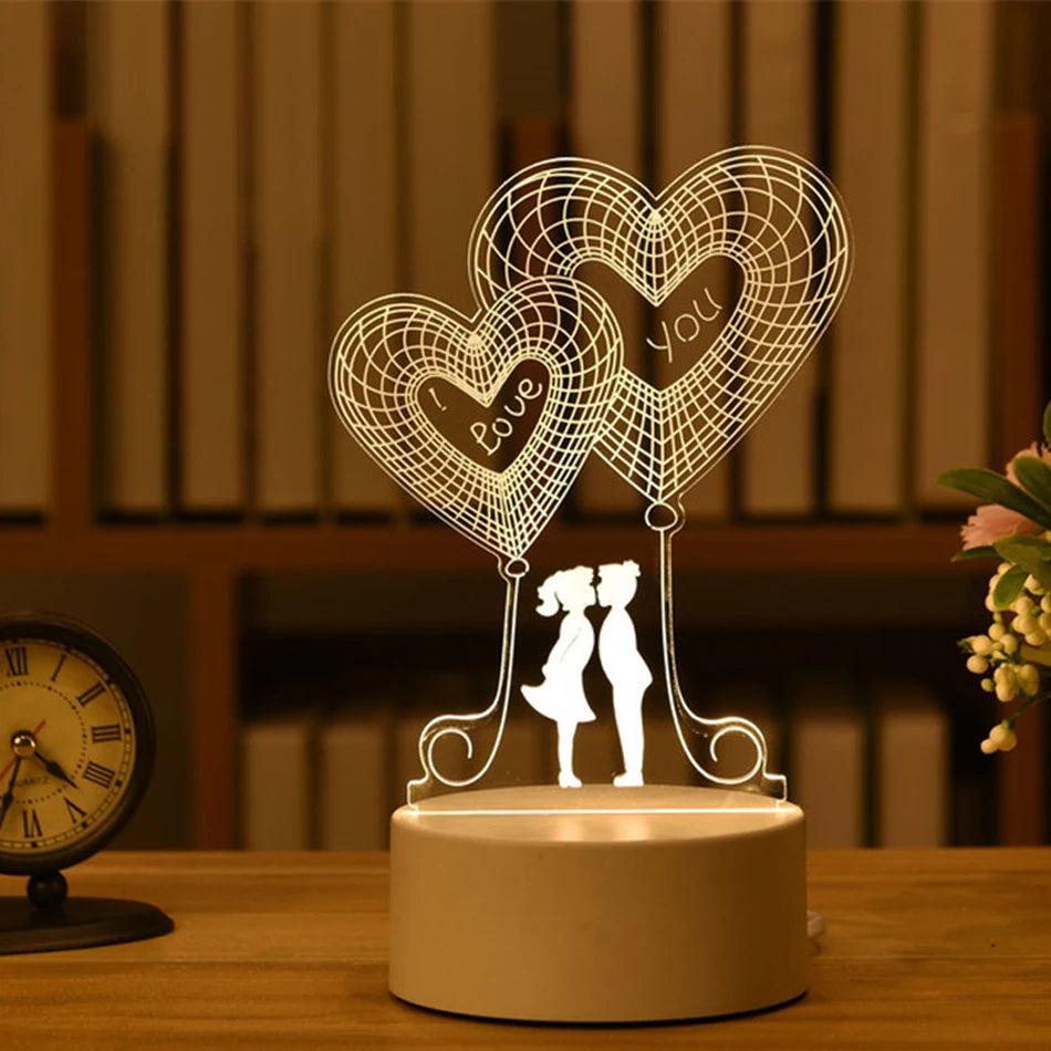 3D Acrylic USB LED Night Light Neon Sign 13 by HitMyNeed