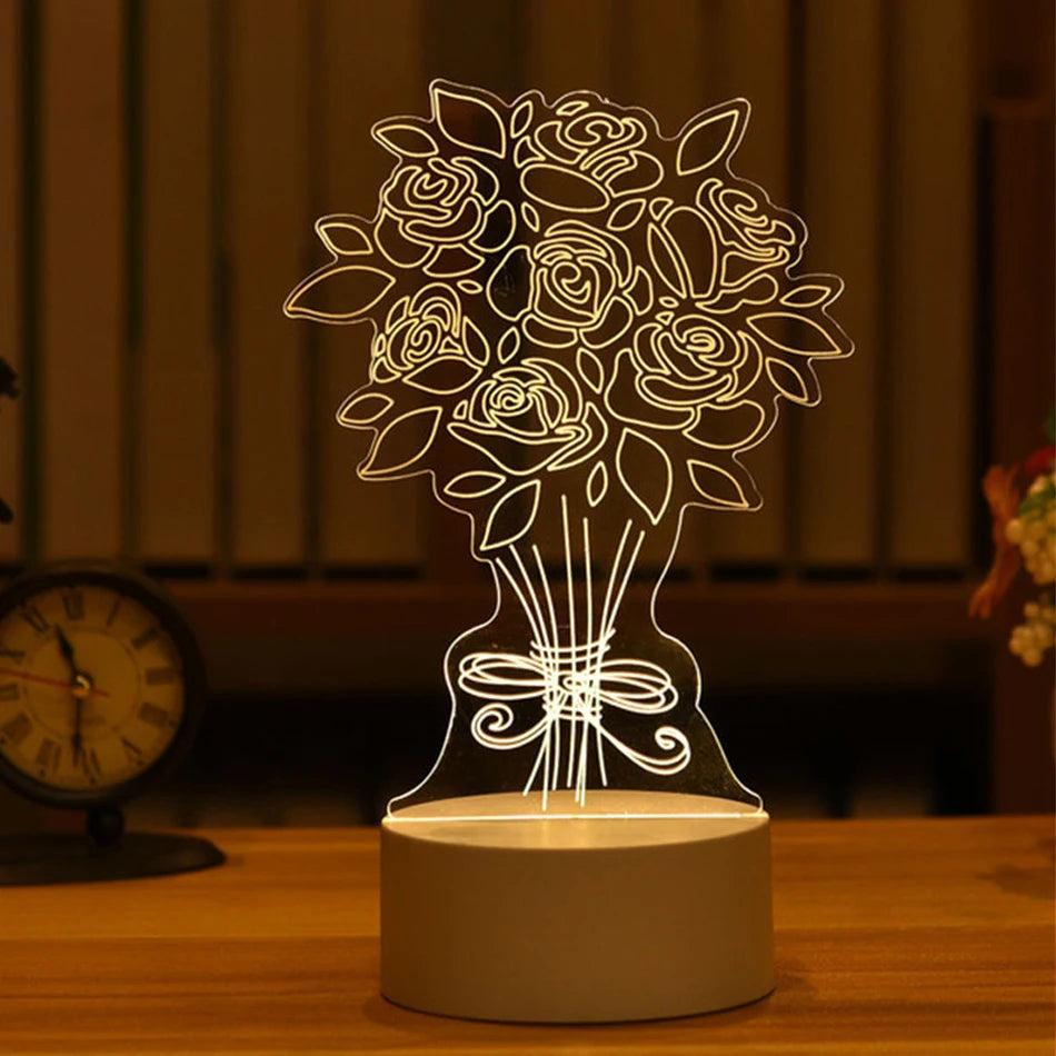 3D Acrylic USB LED Night Light Neon Sign 17 by HitMyNeed