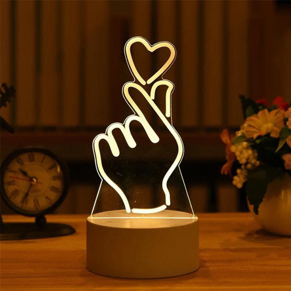 3D Acrylic USB LED Night Light Neon Sign 8 by HitMyNeed