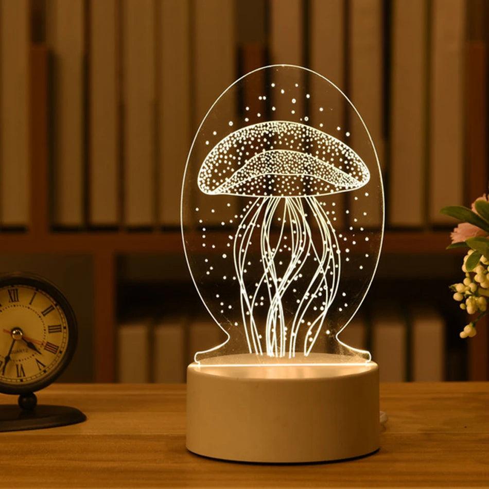 3D Acrylic USB LED Night Light Neon Sign 9 by HitMyNeed