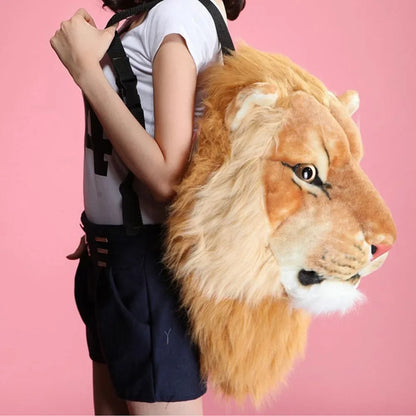 3D Animal Fur Backpack & Crossbody Bag for Girls by HitMyNeed